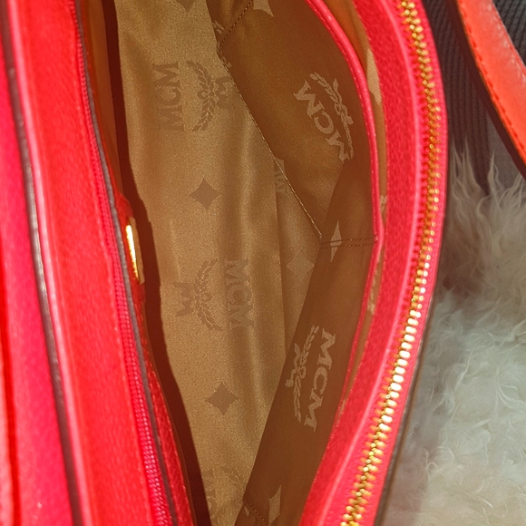 Auth MCM crossbody bag (pink orange) - Picture 12 of 14